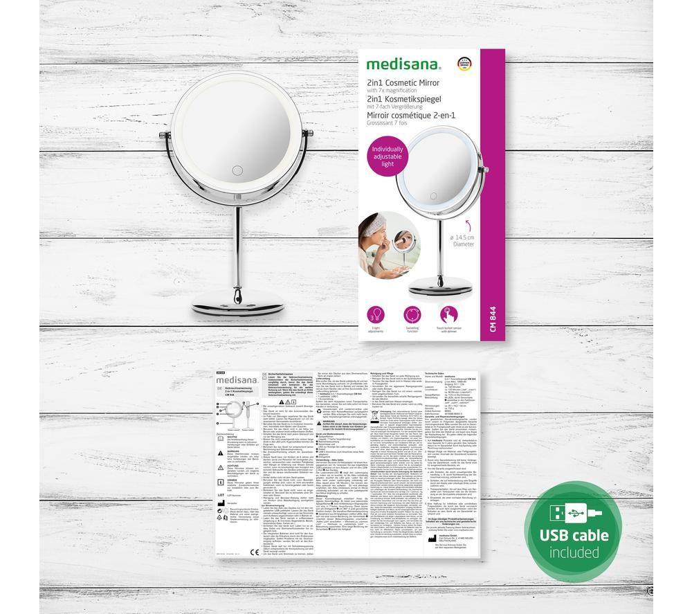 MEDISANA CM 844 LED Make-Up Mirror - Silver image number 3 of 3