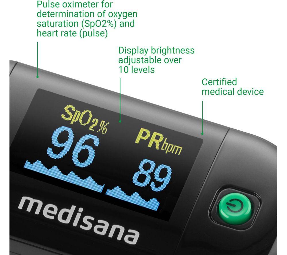 MEDISANA PM 100 Pulse Oximeter - Black image number 2 of 8