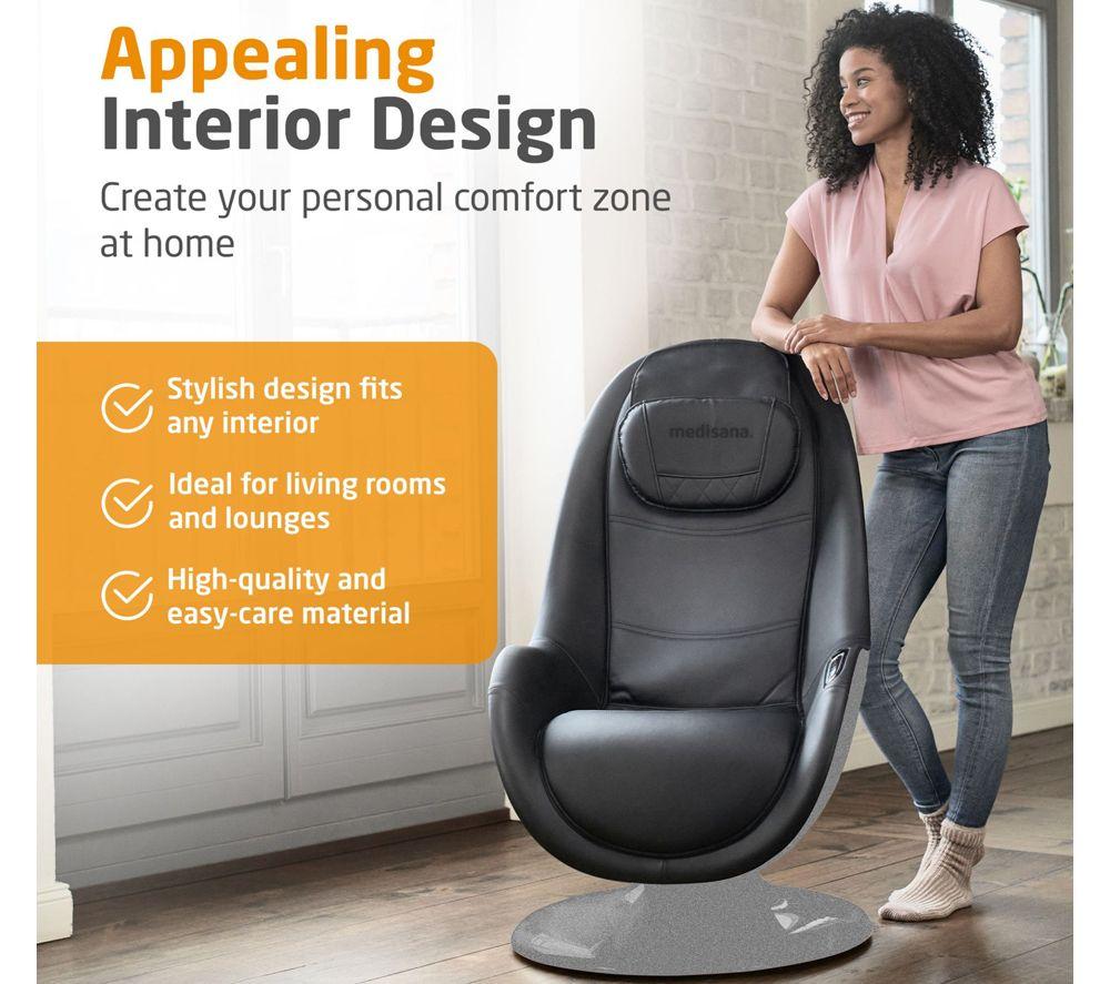 MEDISANA RS 670 Shiatsu Massage Lounge Chair - Grey image number 2 of 5