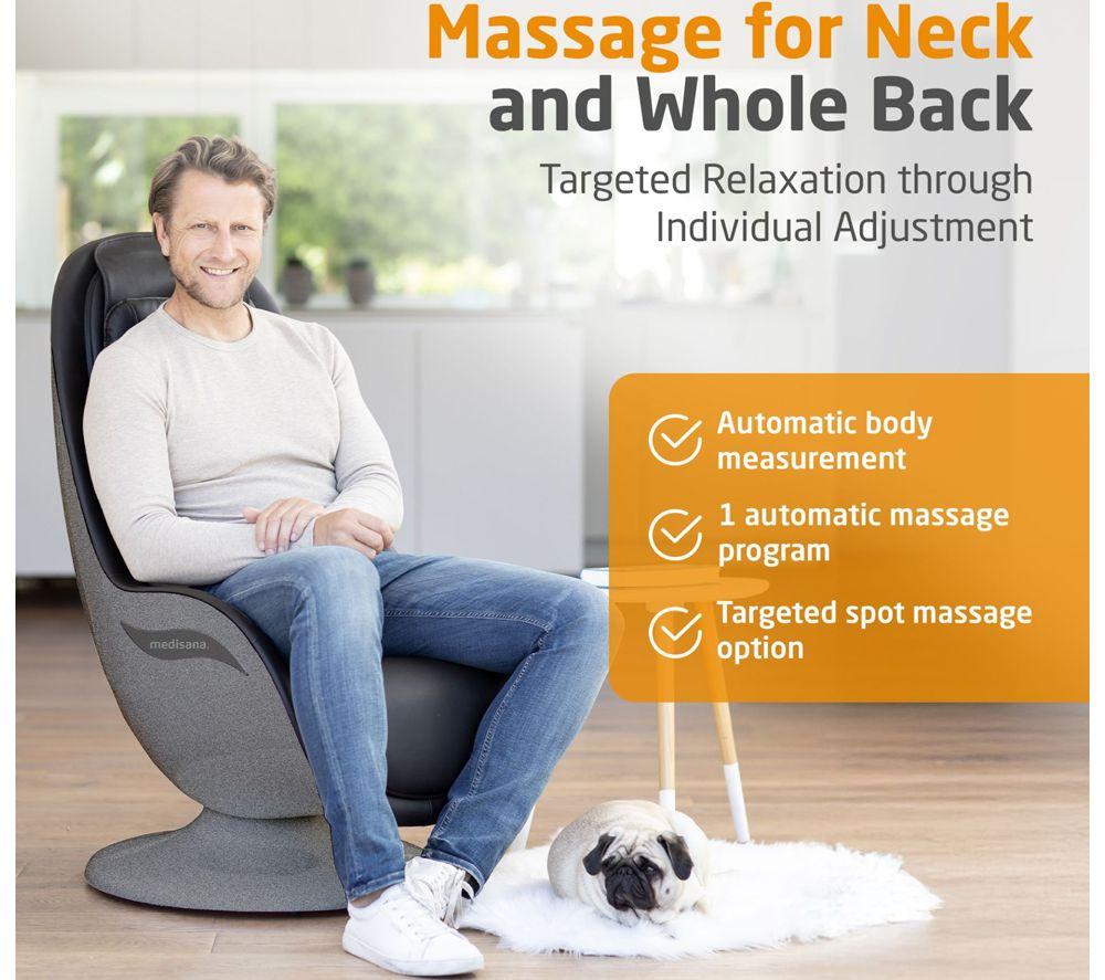 MEDISANA RS 670 Shiatsu Massage Lounge Chair - Grey image number 3 of 5