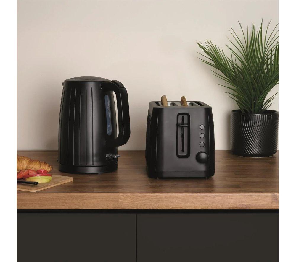 HAMILTON BEACH Stealth Jug Kettle, 2-Slice Toaster & Solo Microwave Bundle - Black image number 4 of 6
