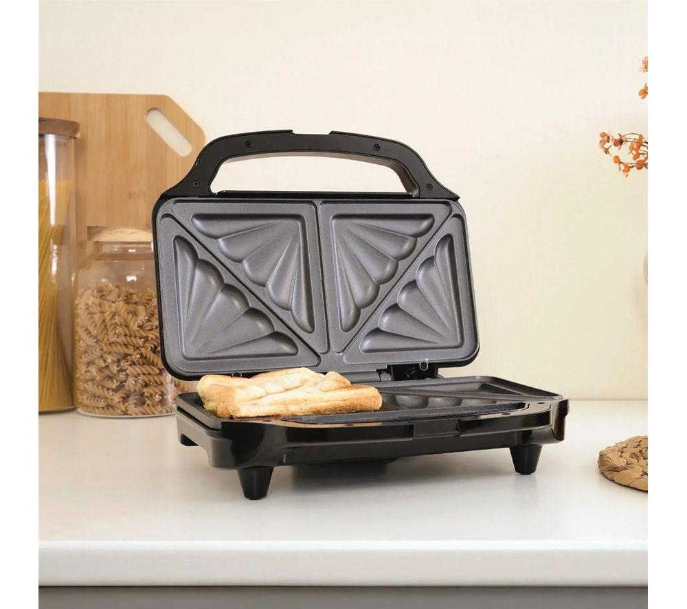 HAMILTON BEACH Essential Jug Kettle, 4-Slice Toaster, Sandwich Toaster & Slow Cooker Bundle - Black image number 4 of 6