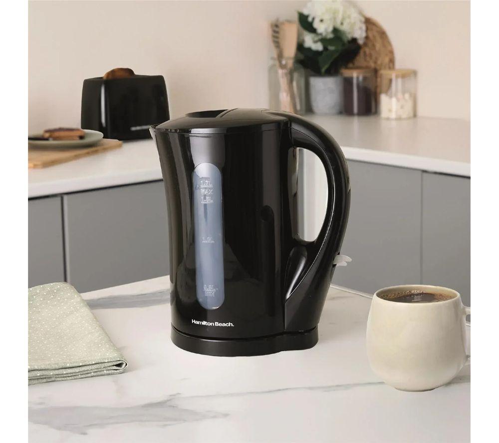 HAMILTON BEACH Essential Jug Kettle, 4-Slice Toaster, Sandwich Toaster & Slow Cooker Bundle - Black image number 5 of 6