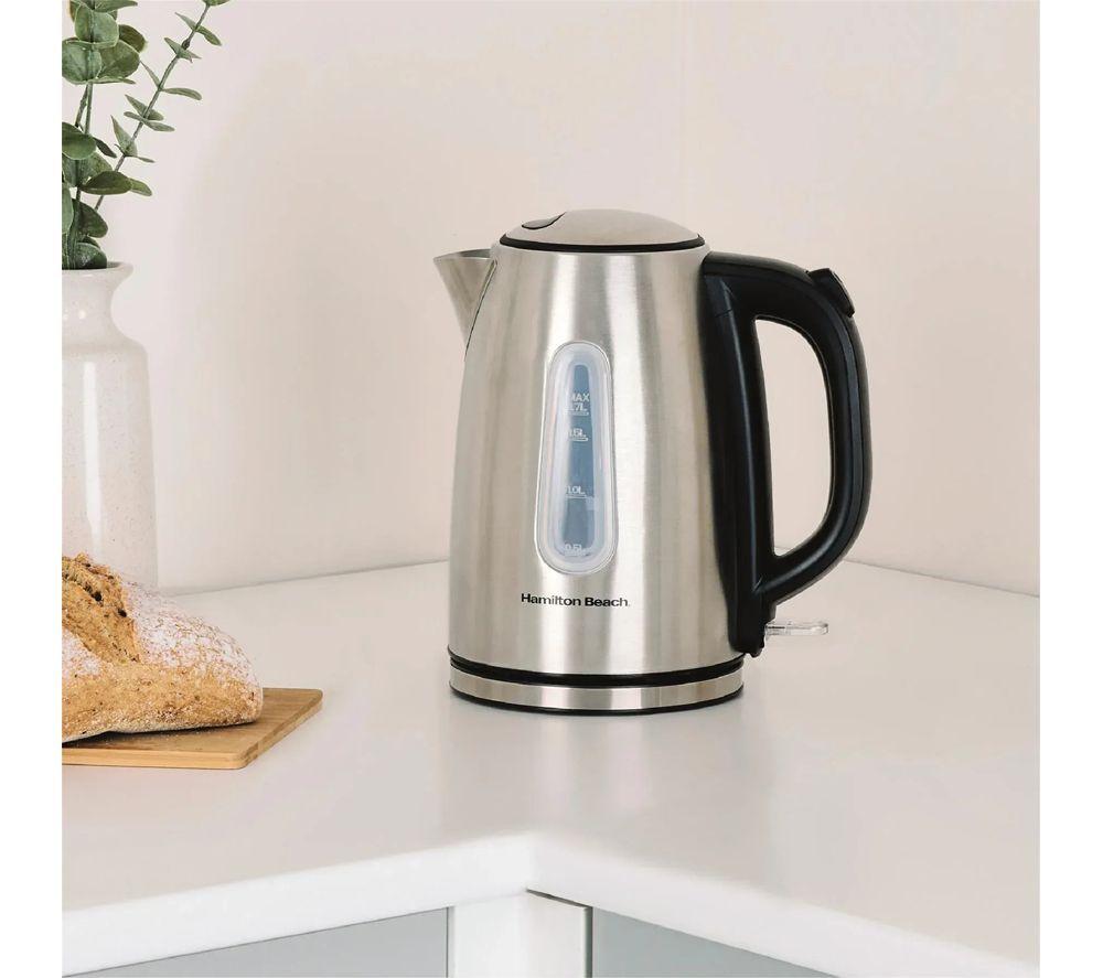 HAMILTON BEACH Rise Jug Kettle, 2-Slice Toaster, Sandwich Toaster & Slow Cooker Bundle - Black image number 3 of 7