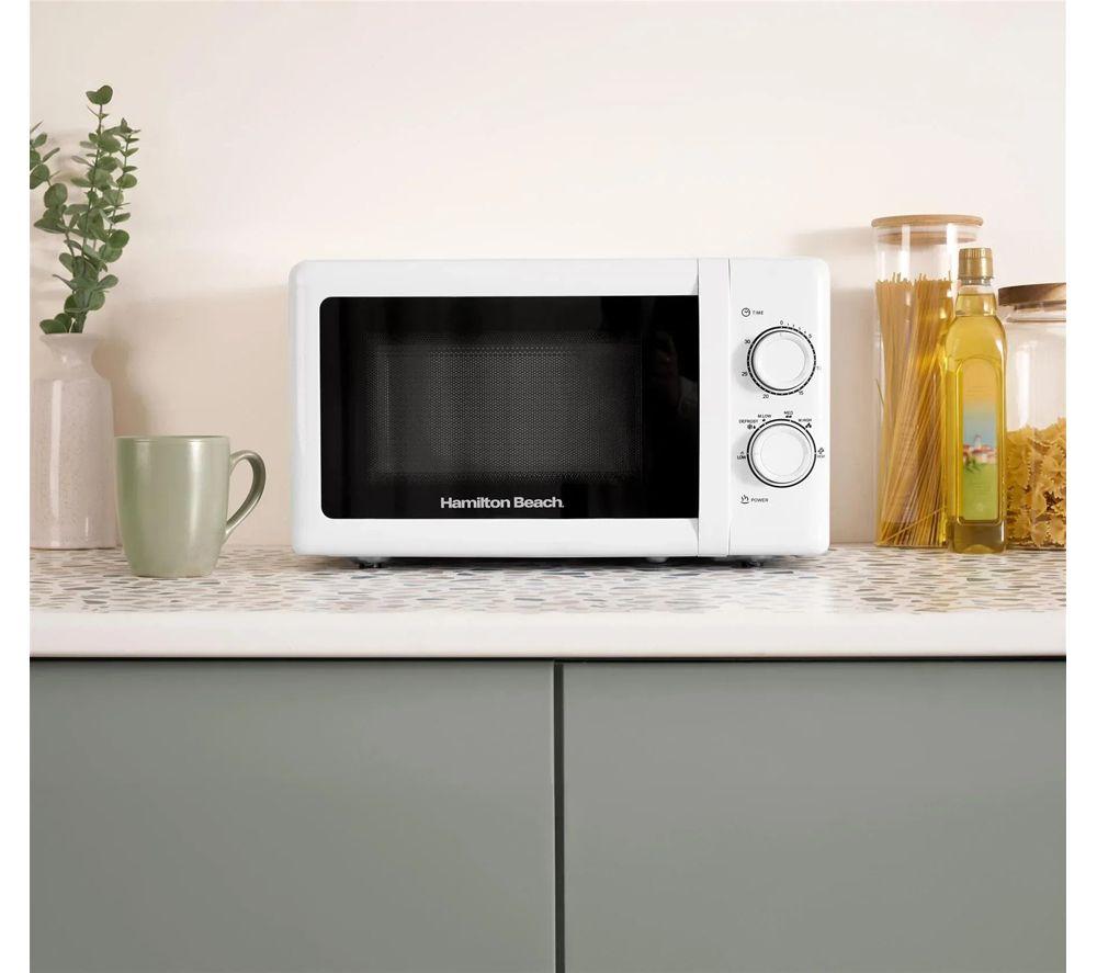 HAMILTON BEACH Essentials Jug Kettle, 4-Slice Toaster & Solo Microwave Bundle - White image number 6 of 6