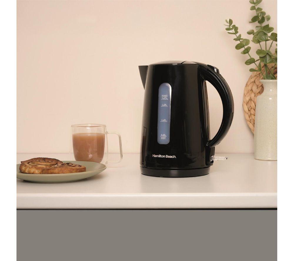 HAMILTON BEACH Essentials Jug Kettle, 4-Slice Toaster & Solo Microwave Bundle - Black image number 2 of 4