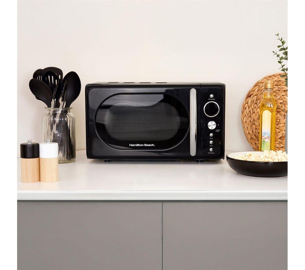 HAMILTON BEACH Essentials Jug Kettle, 4-Slice Toaster & Solo Microwave Bundle - Black image number 4 of 4