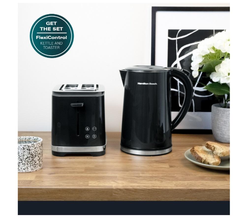 HAMILTON BEACH FlexiControl HB0011323BST Jug Kettle & 2-Slice Toaster Bundle - Black image number 2 of 14