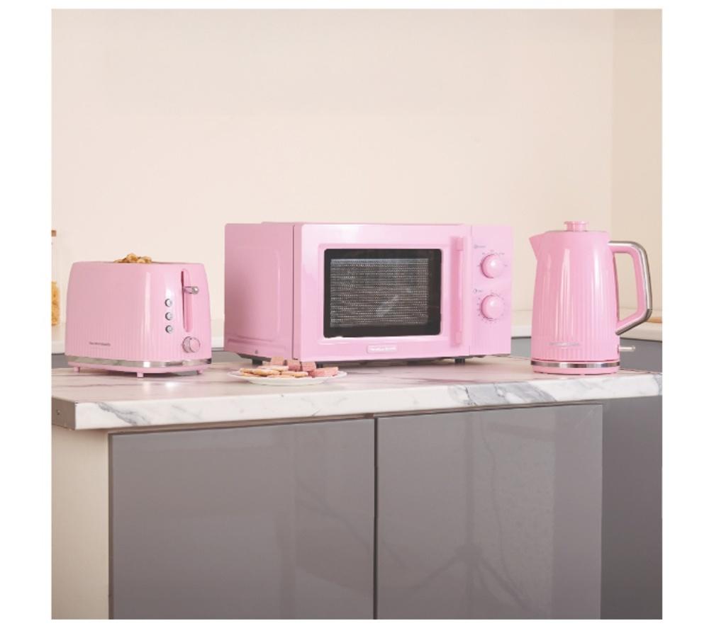 HAMILTON BEACH Miami HBMIAKSFP Solo Microwave, Electric Kettle & 2-Slice Toaster Bundle - Pink image number 2 of 10
