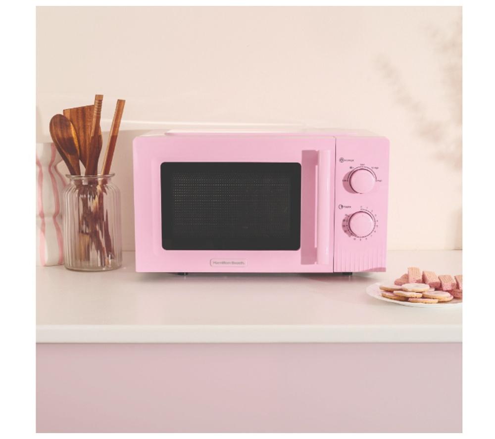 HAMILTON BEACH Miami HBMIAKSFP Solo Microwave, Electric Kettle & 2-Slice Toaster Bundle - Pink image number 4 of 10