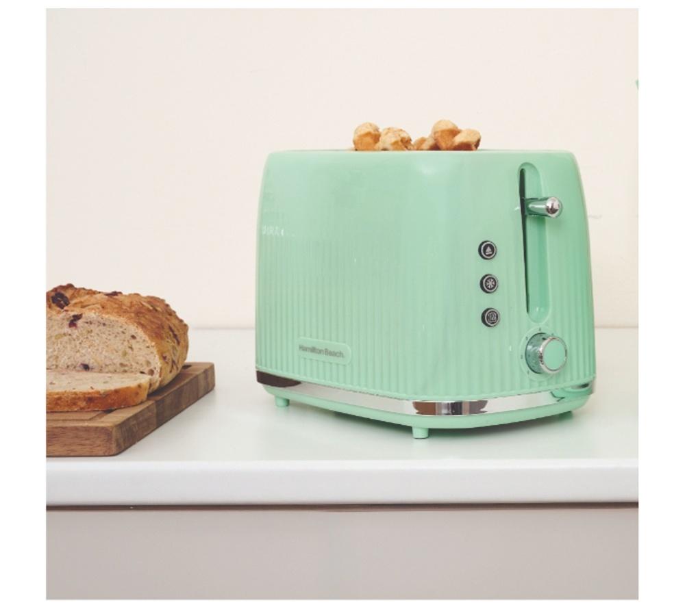 HAMILTON BEACH Miami HBMIAKSMM Solo Microwave, Electric Kettle & 2-Slice Toaster Bundle - Mint image number 6 of 9
