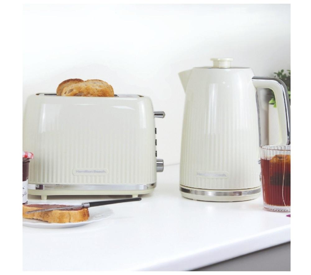 HAMILTON BEACH Miami HBMIAKSS Solo Microwave, Electric Kettle & 2-Slice Toaster Bundle - Sand image number 3 of 7