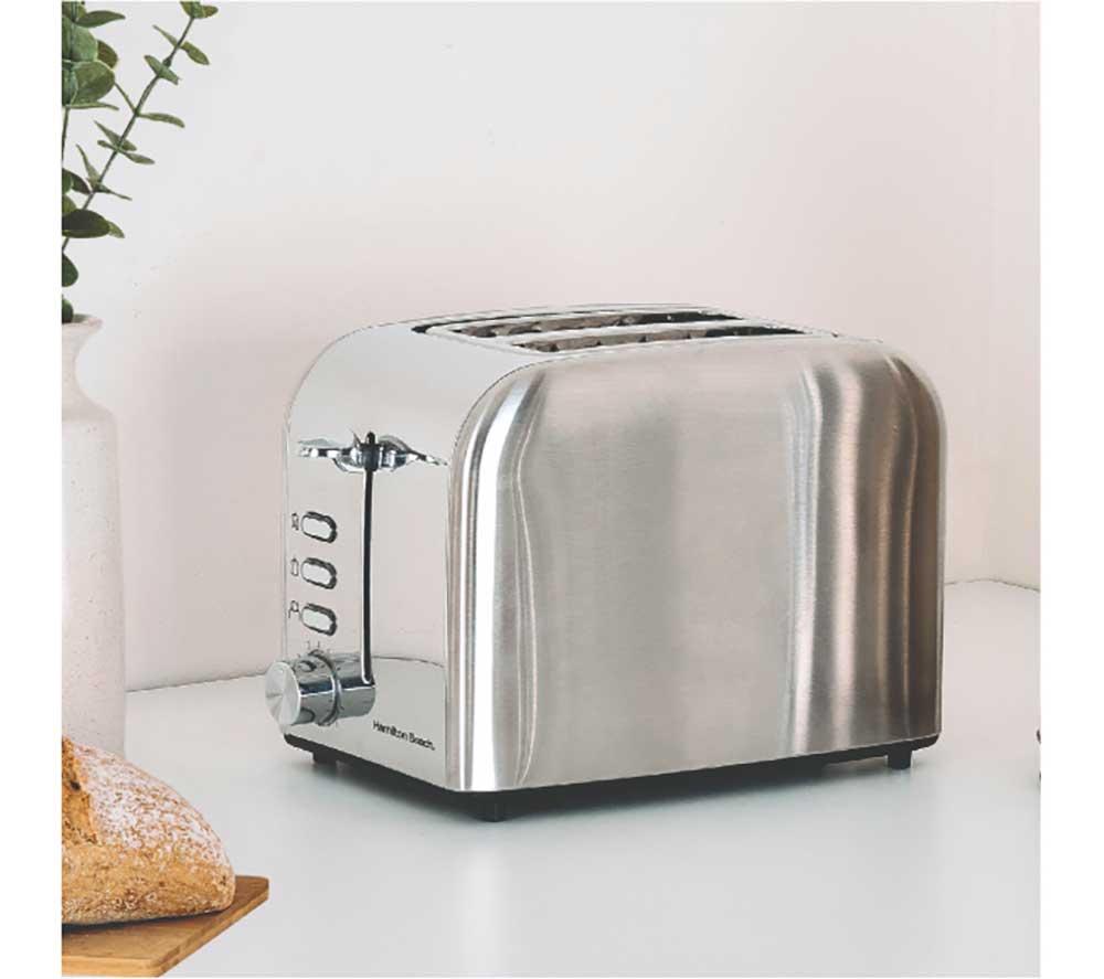 HAMILTON BEACH Rise Jug Kettle & 4-Slice Toaster Bundle - Silver image number 3 of 5