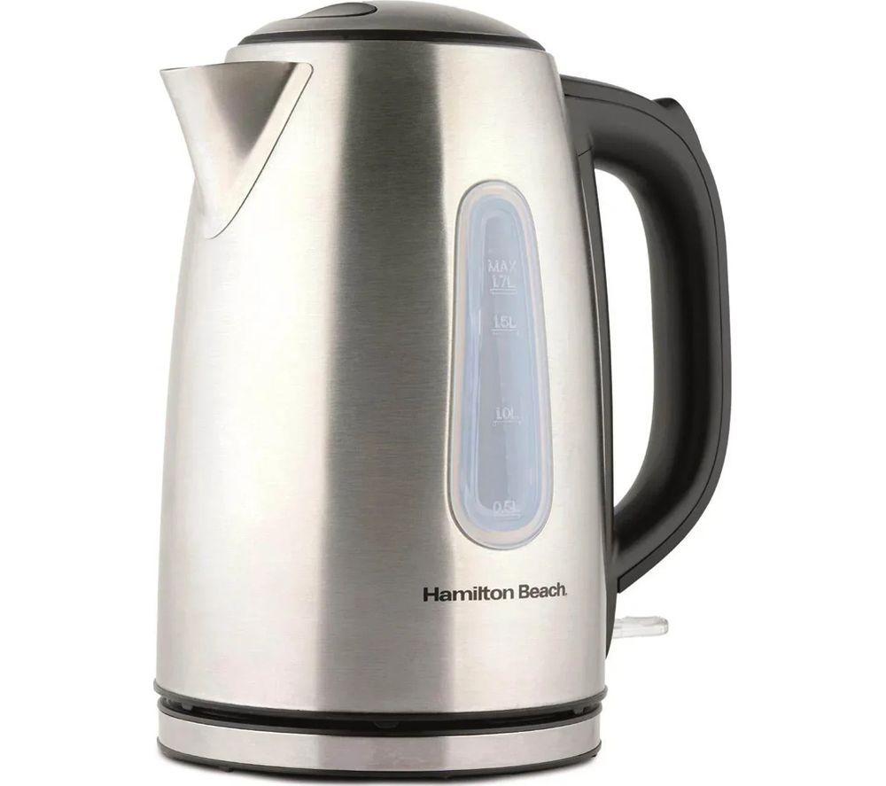 HAMILTON BEACH Rise Jug Kettle, 4-Slice Toaster & Mini Oven Bundle - Silver & Black image number 4 of 4