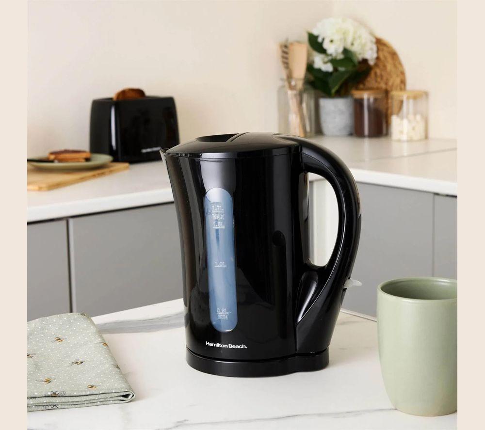HAMILTON BEACH Essentials Jug Kettle & 2-Slice Toaster Bundle - Black image number 4 of 4