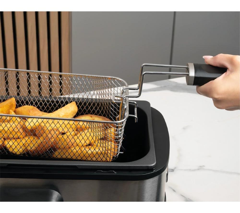 HAMILTON BEACH Professional PureFry Deep Fryer - Silver & Black image number 3 of 6