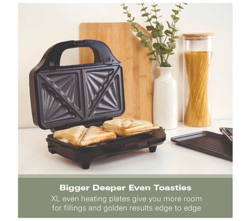 HAMILTON BEACH 4-in-1 Deep Fill HBSLS2002 Sandwich Toaster - Black image number 7 of 12