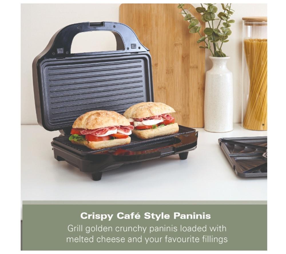 HAMILTON BEACH 4-in-1 Deep Fill HBSLS2002 Sandwich Toaster - Black image number 10 of 12