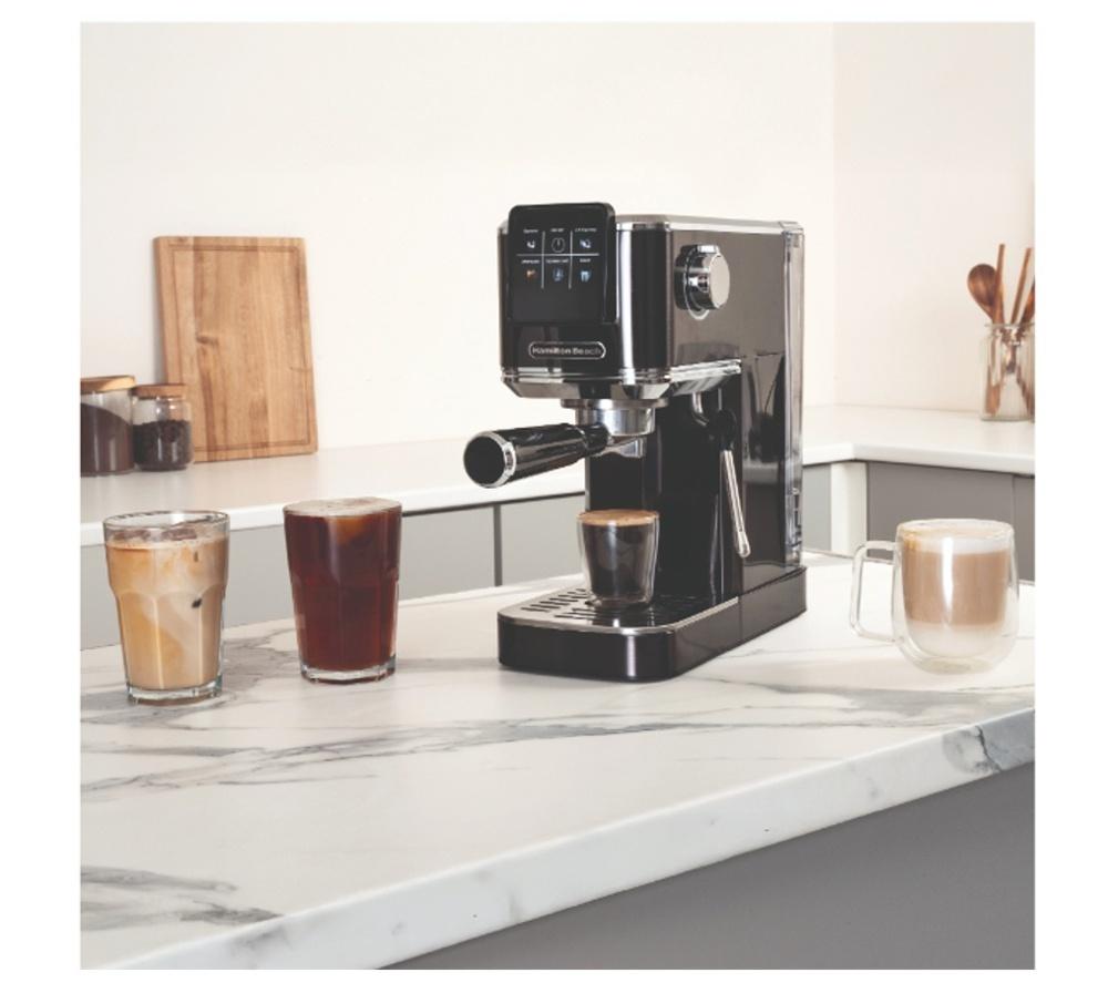 HAMILTON BEACH BaristaPro Touch HBC5210B Espresso Coffee Machine - Black image number 2 of 14