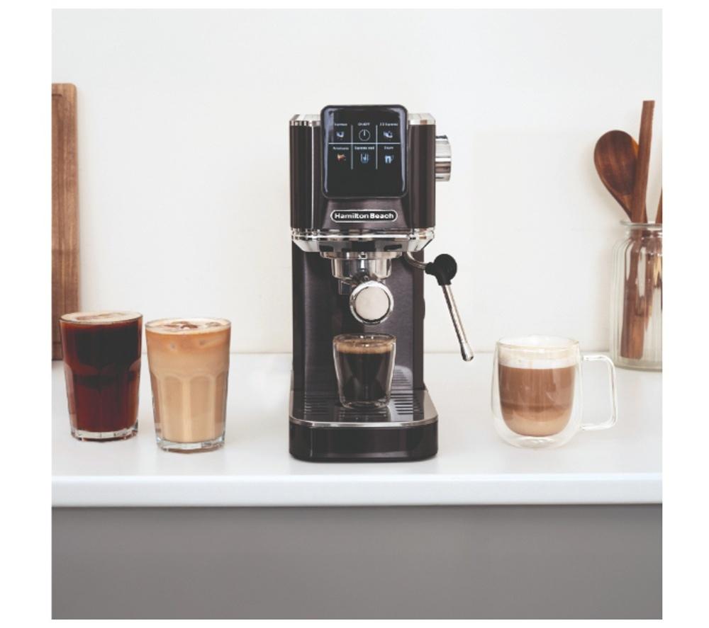 HAMILTON BEACH BaristaPro Touch HBC5210B Espresso Coffee Machine - Black image number 3 of 14
