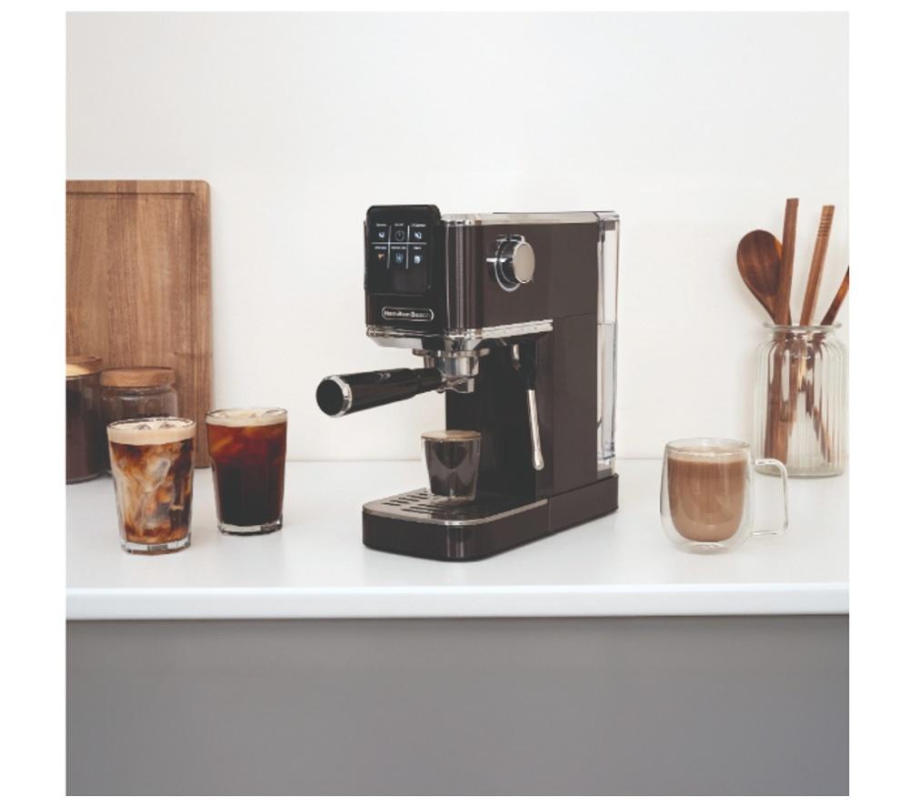 HAMILTON BEACH BaristaPro Touch HBC5210B Espresso Coffee Machine - Black image number 4 of 14