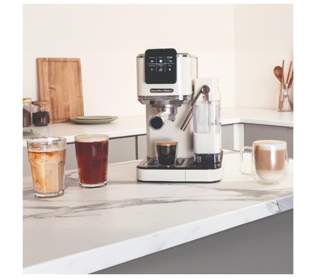 HAMILTON BEACH BaristaPro Touch HBC7210C Coffee Machine - Cream image number 2 of 13