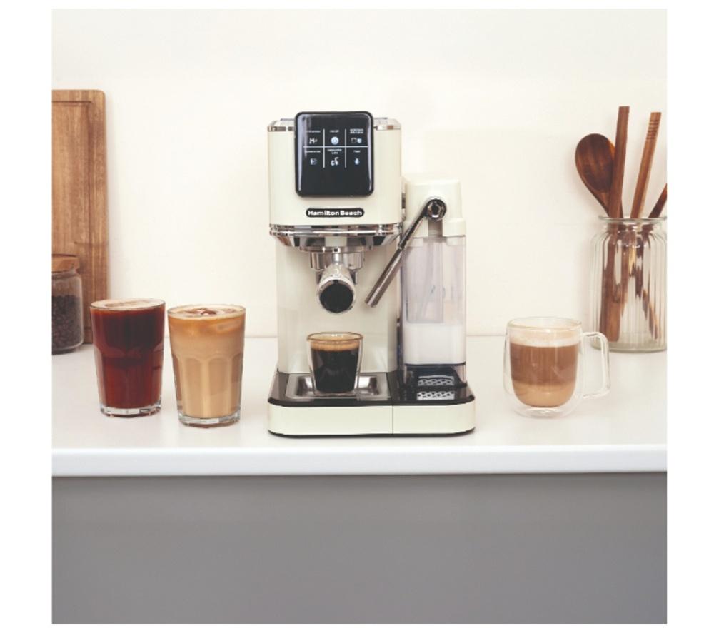 HAMILTON BEACH BaristaPro Touch HBC7210C Coffee Machine - Cream image number 3 of 13