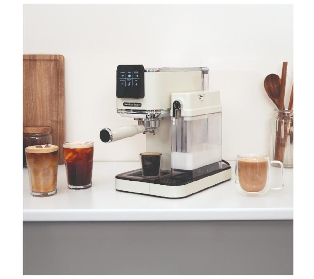 HAMILTON BEACH BaristaPro Touch HBC7210C Coffee Machine - Cream image number 4 of 13