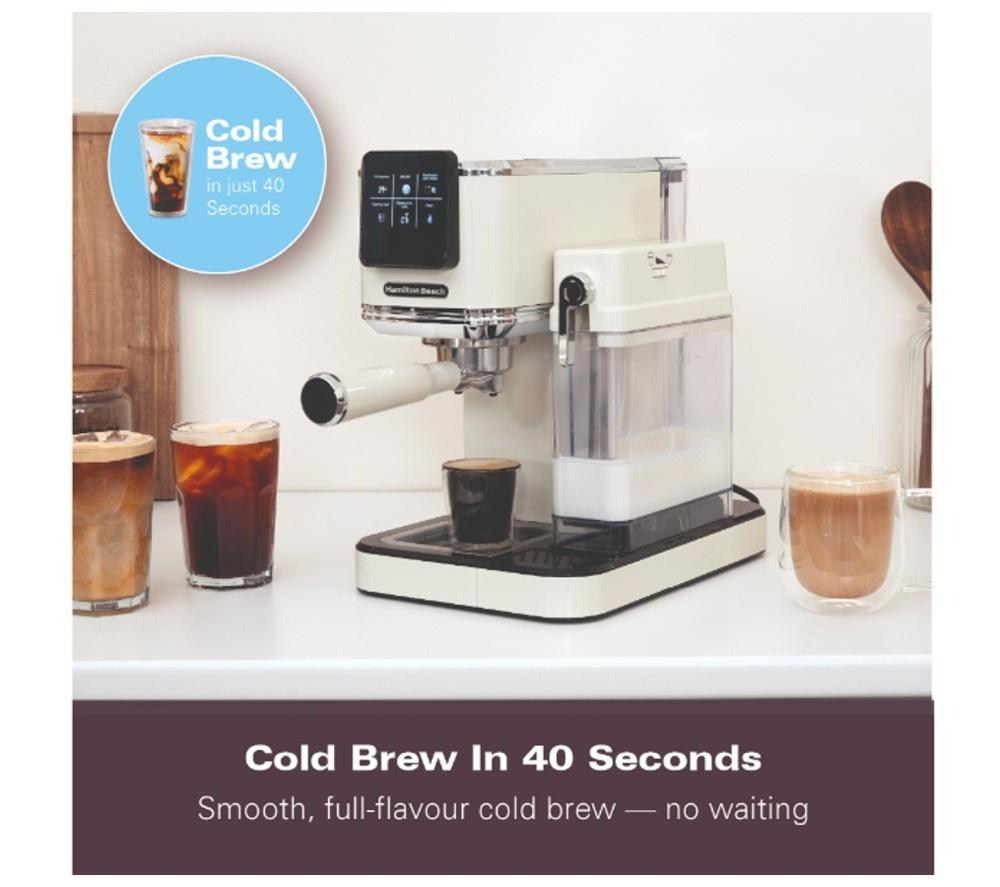 HAMILTON BEACH BaristaPro Touch HBC7210C Coffee Machine - Cream image number 5 of 13