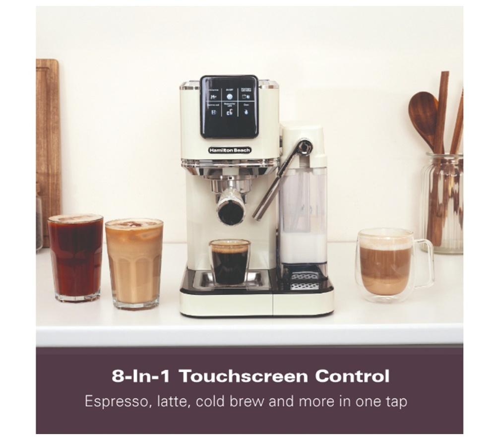 HAMILTON BEACH BaristaPro Touch HBC7210C Coffee Machine - Cream image number 6 of 13