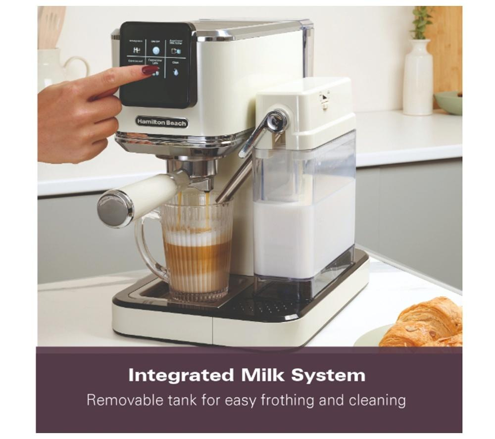 HAMILTON BEACH BaristaPro Touch HBC7210C Coffee Machine - Cream image number 8 of 13