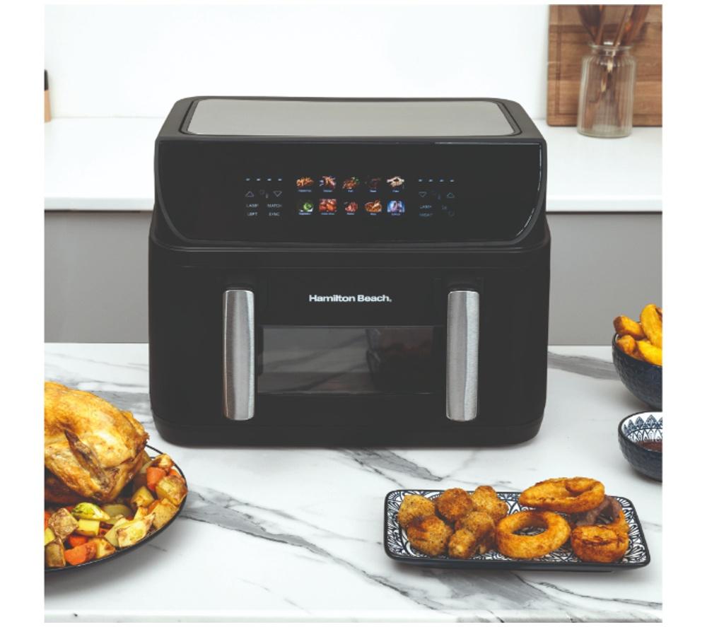 Buy HAMILTON BEACH HB983AP Dual Air Fryer - Black | Currys