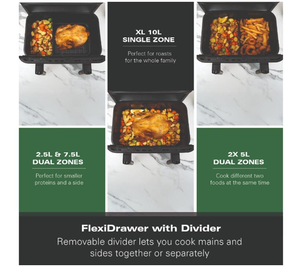 Buy HAMILTON BEACH HB983AP Dual Air Fryer - Black | Currys