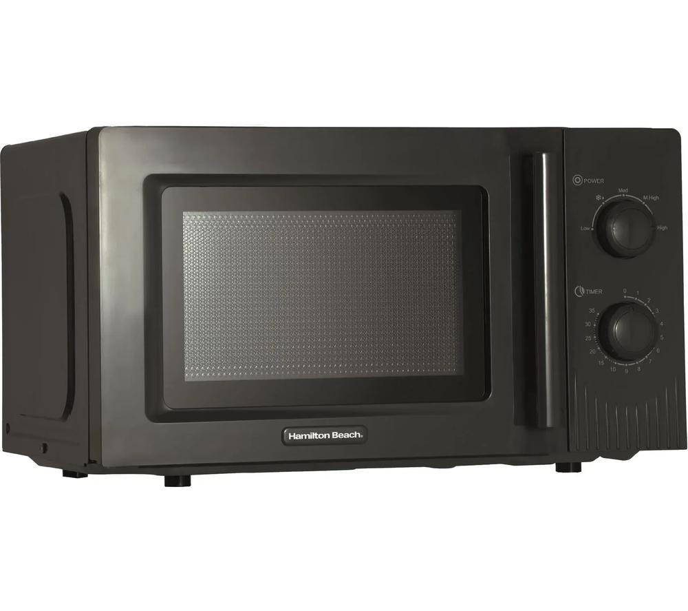 HAMILTON BEACH Miami HBMX20CH Compact Solo Microwave - Charcoal image number 4 of 4