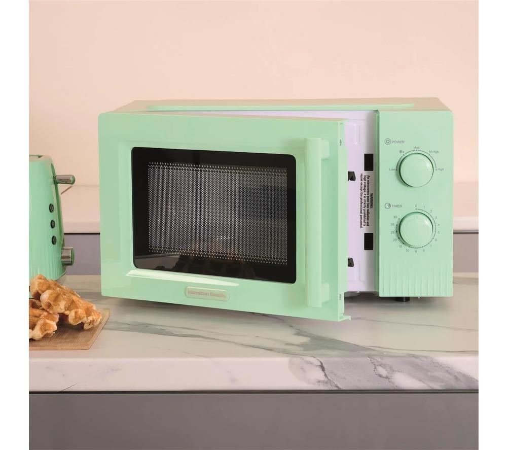 HAMILTON BEACH Miami HBMX20M Compact Solo Microwave - Mojito Mint image number 2 of 4