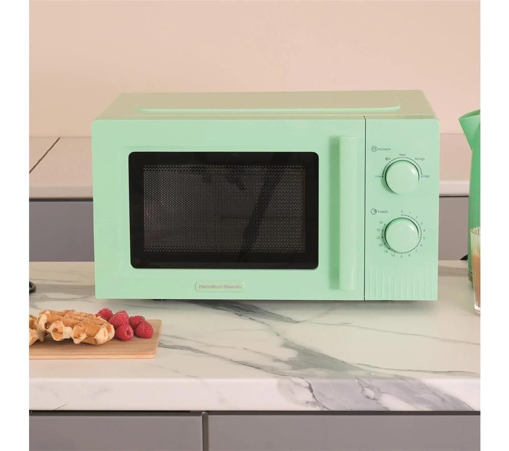 HAMILTON BEACH Miami HBMX20M Compact Solo Microwave - Mojito Mint image number 3 of 4