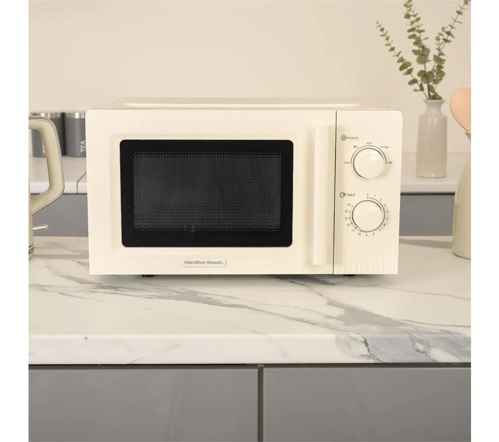 HAMILTON BEACH Miami HBMX20S Compact Solo Microwave - Sand image number 2 of 4