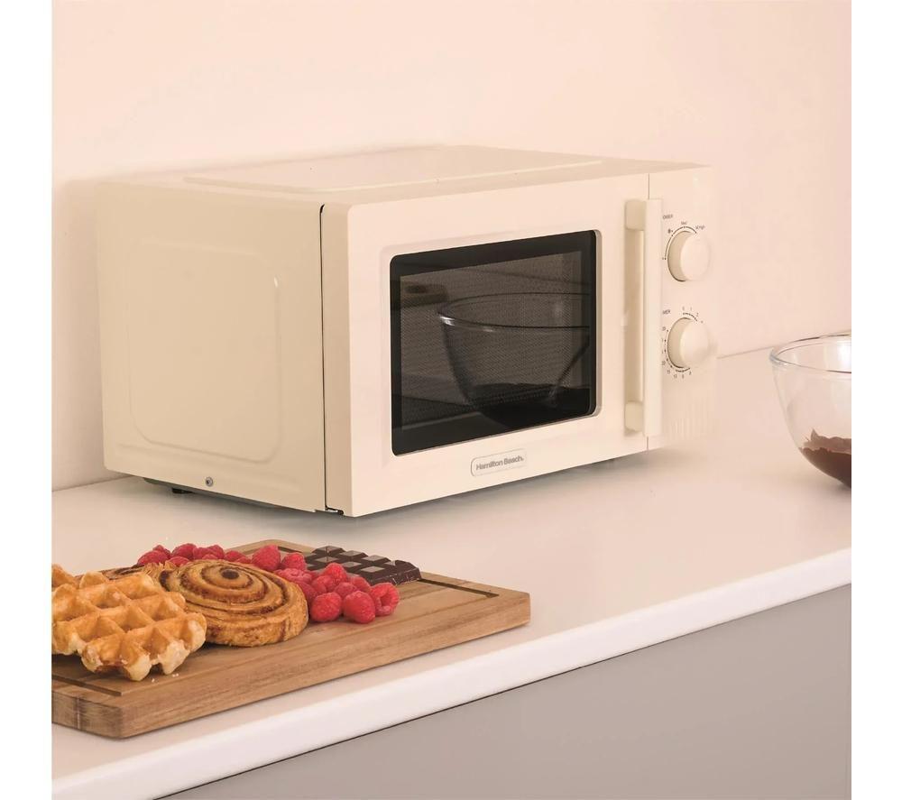 HAMILTON BEACH Miami HBMX20S Compact Solo Microwave - Sand image number 3 of 4