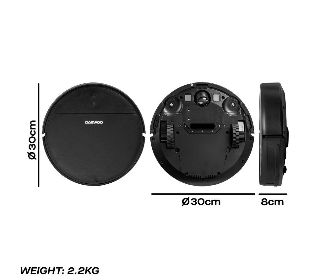 DAEWOO FLR00279GE Robot Vacuum Cleaner - Black image number 3 of 3