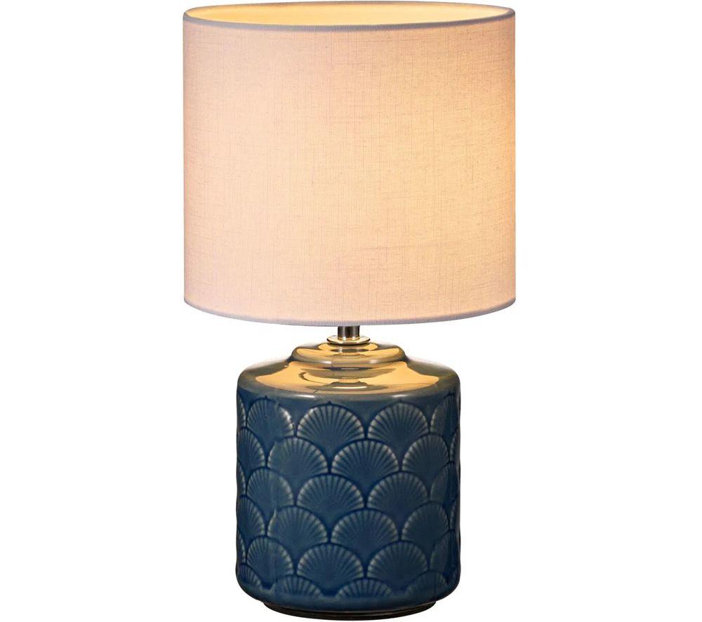 Paulmann Pauleen Glowing Midnight Table Lamp - Blue & White
