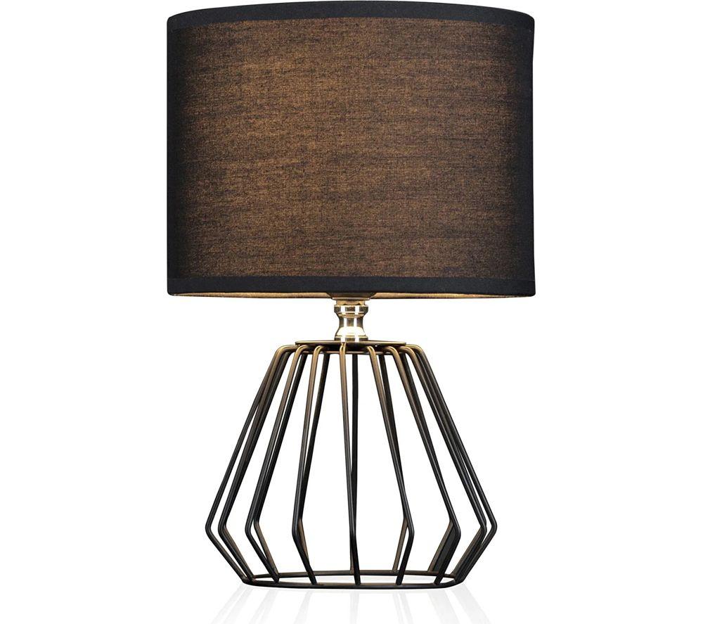Paulmann Pauleen Shiny Diamond Table Lamp - Black