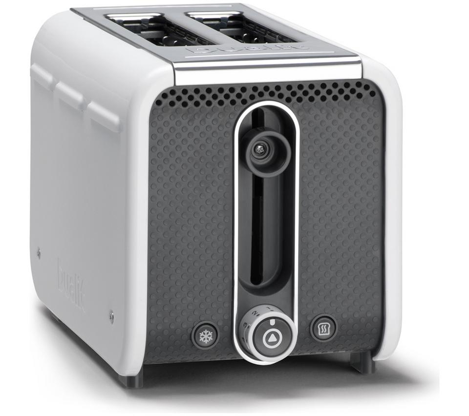 DUALIT Studio 26412 2-Slice Toaster - White & Grey