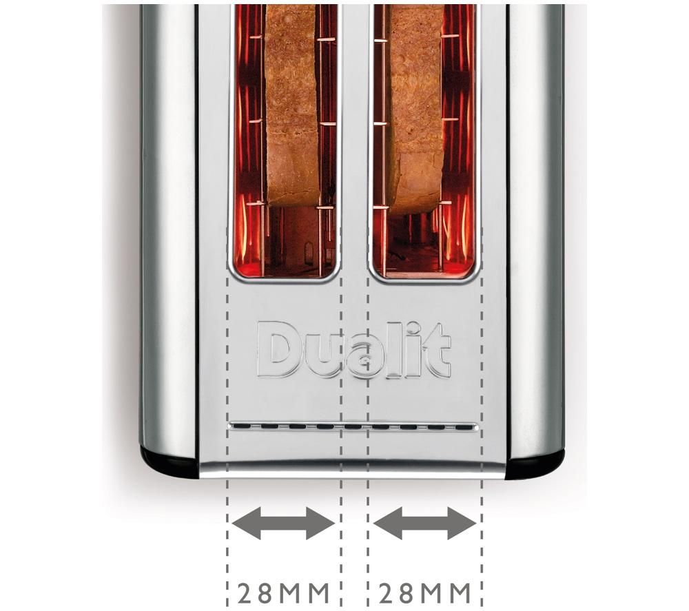 DUALIT Studio 26412 2-Slice Toaster - White & Grey image number 5 of 7