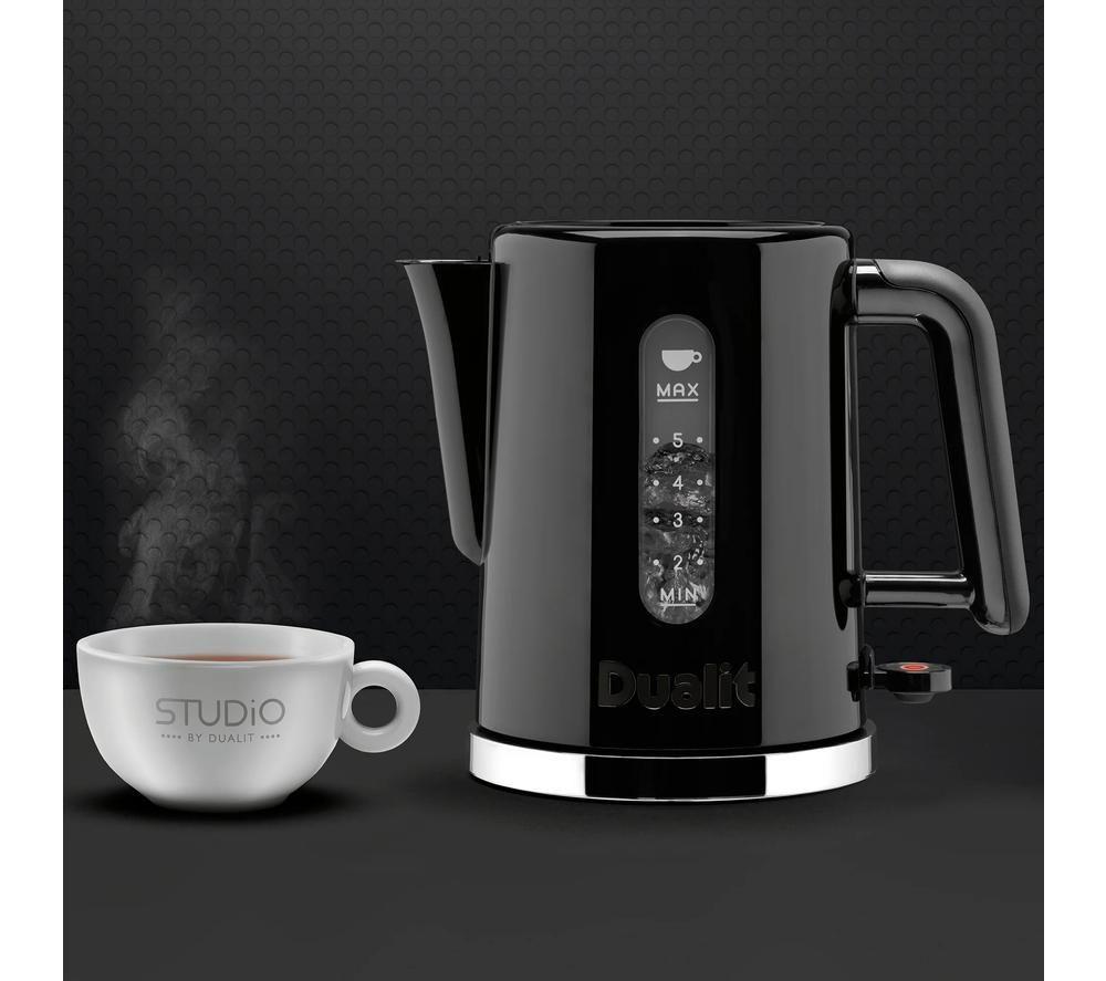 DUALIT Studio 72123 Jug Kettle &ndash; Black & Polished Trim image number 4 of 4