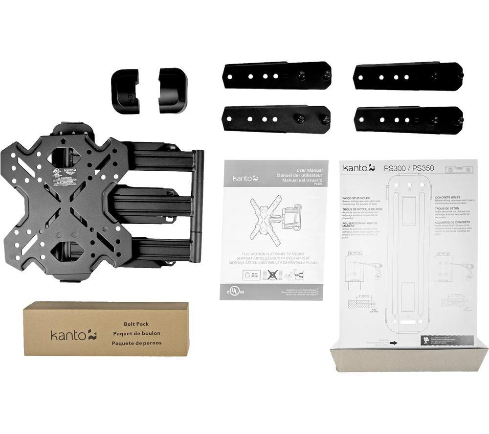 KANTO AUDIO PS300 Full Motion 26 - 60" TV Bracket - Black image number 8 of 8