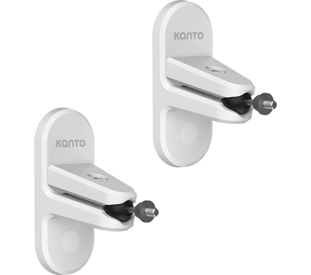 Kanto Audio Spw3w Universal Tilt & Swivel Speaker Bracket Pair - White, White