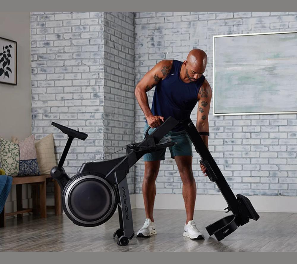 PROFORM New Pro 750R Folding Smart Bluetooth Rowing Machine - Black image number 2 of 4