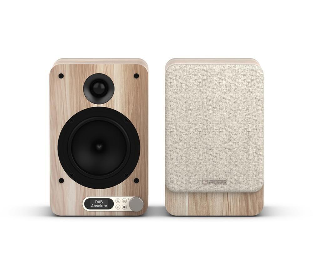 PURE Classic Active Bluetooth Speaker System - Cotton White & Oak image number 2 of 10