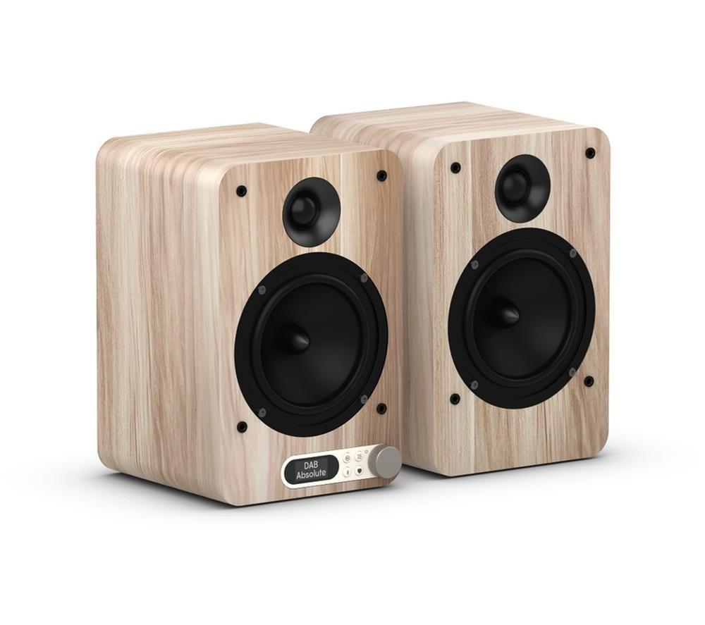 PURE Classic Active Bluetooth Speaker System - Cotton White & Oak image number 3 of 10