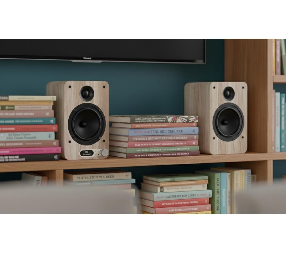 PURE Classic Active Bluetooth Speaker System - Cotton White & Oak image number 7 of 10